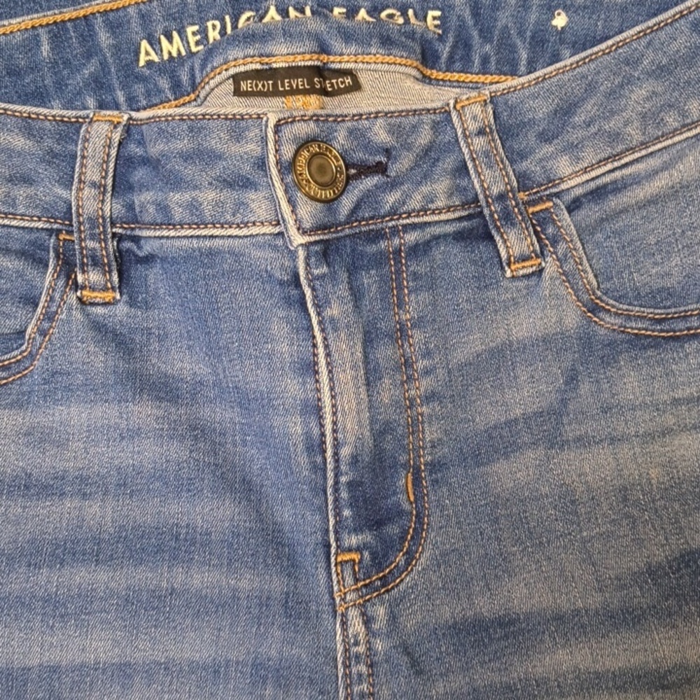 sac701🦅Low Rise Jegging w/27.5" Inseam American Eagle Denim Jeans - Picture 3 of 6